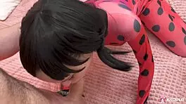 Brunette slut novella night loves sucking big cock and getting wet