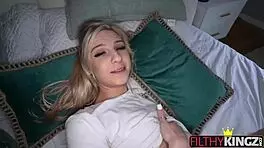 hot girl testing the new camera with raw sex