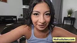 'tug my cock and give wet blowjob,' natural busty brunette tells friend cami strella