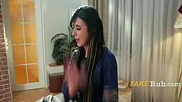 Conservative arabic girl fucks her twins thruple