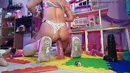 Mexican Teen Slut With Pigtails Uses Big Toys For Anal Assfucking And Intense Orgasm