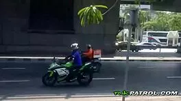 sweet asian teen gets her pussy slammed hard.