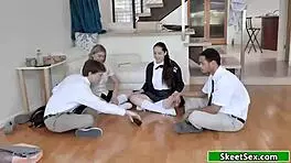 Teen Babe Gets Fucked Hard After Masturbating!