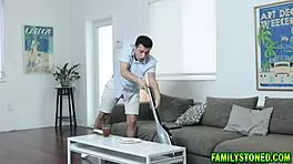 New Stepmom Watches Her New Stepson Fuck Destiny 18+