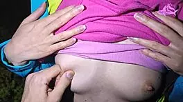 adorable girl got lost in the forest and i showed her the way but in return