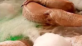 Overwhelmed with desire, Latina lets him pee in mouth