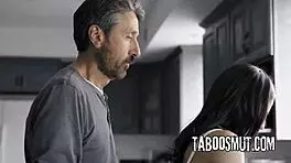 Bratty teen 18+ gets spanked and fucked by her stepdad