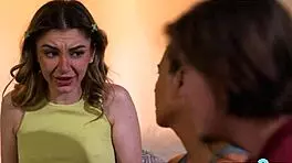 asian milf dana vespoli calming her scared teen 18+ stepdaughter and stepson