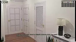 hot bbw woman caught a young man watching her scene