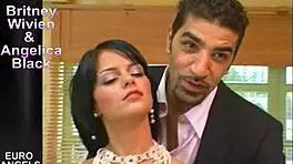 Pretty euro teen endures intense assfuck orgy