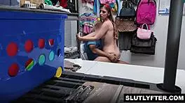 Officer touches winter flynns body then fucks her pussy