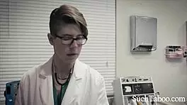 Perverted doctor probes hot teen patient vaginally