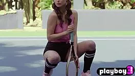 hey noemi moon you look so hot posing those big natural tits outdoors