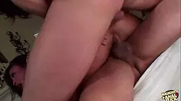 jayna oso moans through intense double penetration by two studs