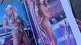 playboy pages make my petite milf pussy drip wet