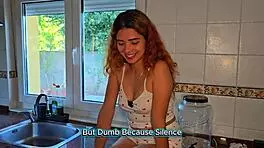 colombian beauty gives footjob and takes cum on feet