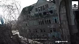 megan venturi slammed hard in abandoned hospital ruins