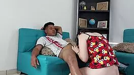 Intense pounding of beautiful curvy latina babe homemade style