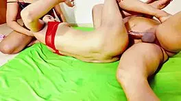 Uttaran20 threesome blasts huge creampie into tight friend