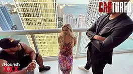 petite blonde riley star rides big black cock doggystyle vr