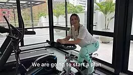 hey stranger come home from gym petite blonde fucks you to hairy creampie