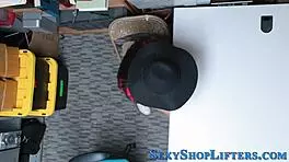 petite latina shoplifter teen bent over for hardcore amateur ram
