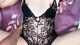 hijab girl wildly horny as vibrator and cock fill her tight hole