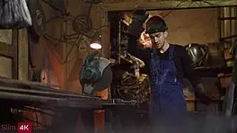 wanna see this dirty anal pounding with skinny blonde riding hard?