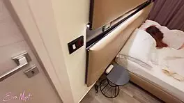 discovering eva myst's wet hairy pussy in wrong hotel room leads to intense fuck