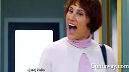 i ride stepmom's dildo while social worker questions her love