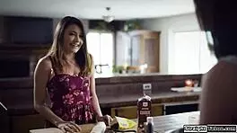 Steamy lesbian lick session between milf and young babe