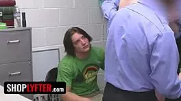 camp counselor caught shoplifting fucks group to escape trouble