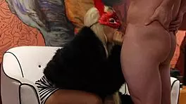 Elenaxxx delivers steamy couch blowjob then bed missionary pounding in pov and third person