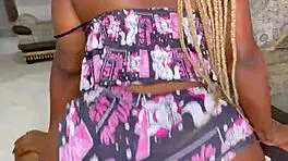 horny ebony neighbor craves big black cock doggystyle pounding