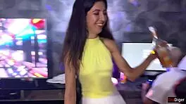 at the home party, wife takes two cocks while cuck watches helplessly