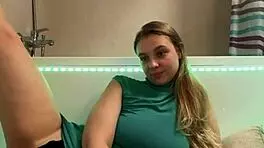 i'm so horny fingering my fat tits in bathroom orgasm