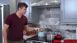 fat ass redhead skips dildo for real deepthroat face fuck 😈🍑