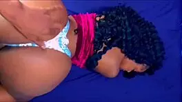 mi hermanastro me hace follar duro hasta el creampie choking gagging