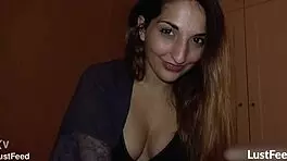 spanish teen fucks like a demon with passionate riding cumshot