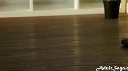 two huge cocks double penetrate tricked skinny babe