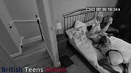 Blonde beauty rims partner in steamy lingerie play