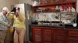 Hey maid whats with morning kitchen strip chaos