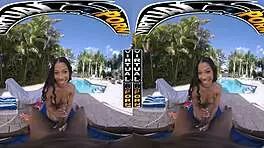 Petite Babe Enters Lush Garden for Big Black Cock Cum Fantasy