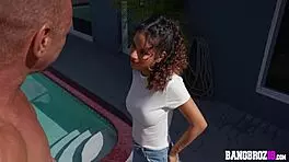 Shy petite pornstar takes full monster cock advantage