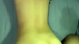 Skinny babe spreads pussy for romantic sideways doggystyle pounding