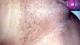 after halloween party my shaved pussy gets filled with hot creampie from friends huge cock