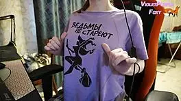 Sensual Nipple Teasing Builds to Shaking Orgasm Watching Hot Porn