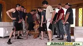 Young Ebony Jenna J Foxx Handles 15 White Cocks Blowbang