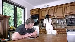 hot latina briseida myers rough anal deepthroat kitchen desk passionate cum 🔥🍑