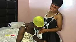 side guy in lady dress fucked hard in bed